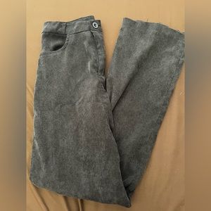 Corduroy Black High Waisted Pants